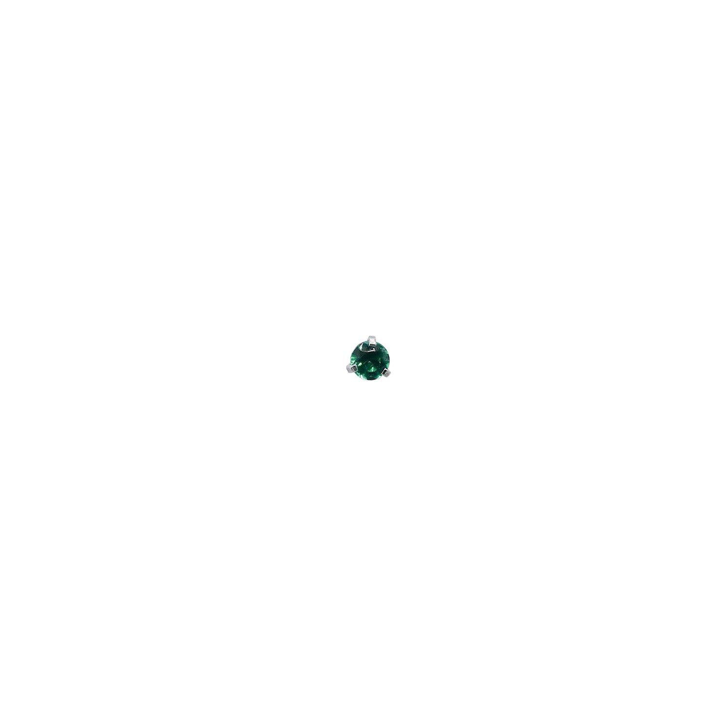 Emerald Cubic Zirconia Stud