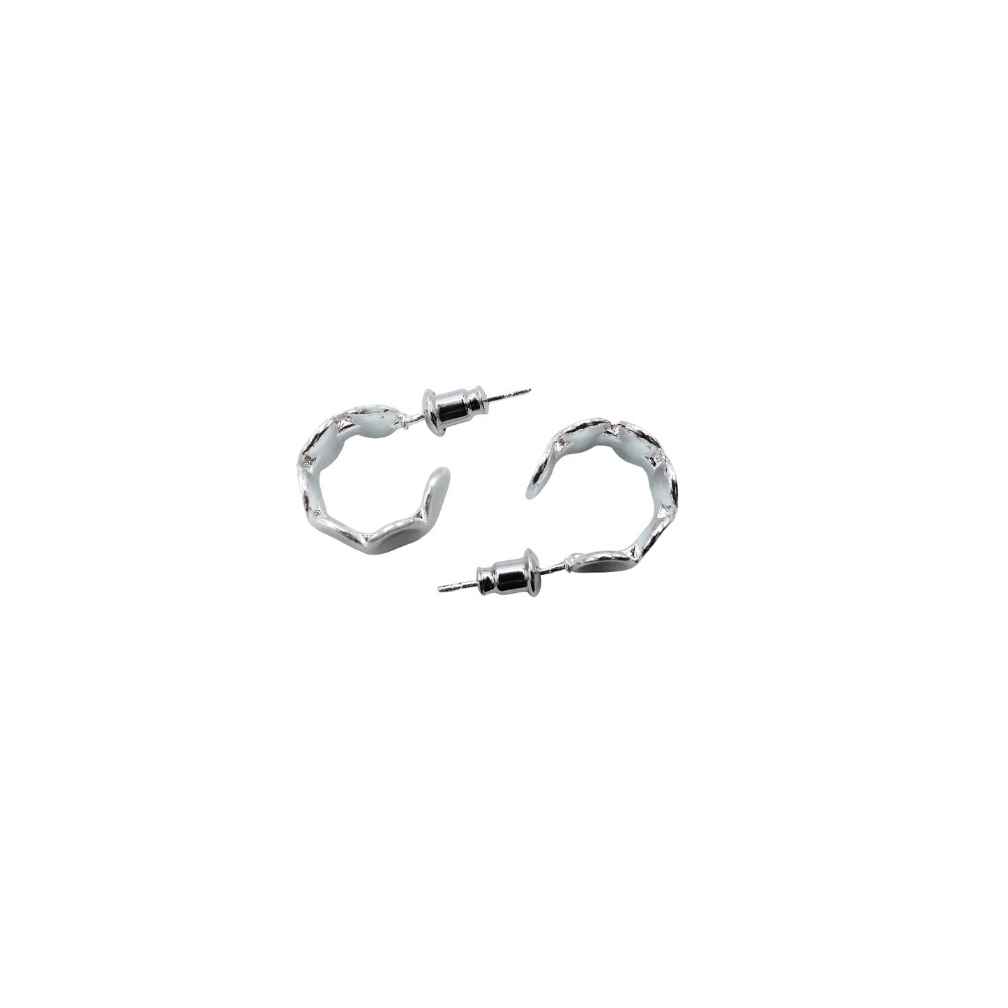 Stamped Oval Open Hoops