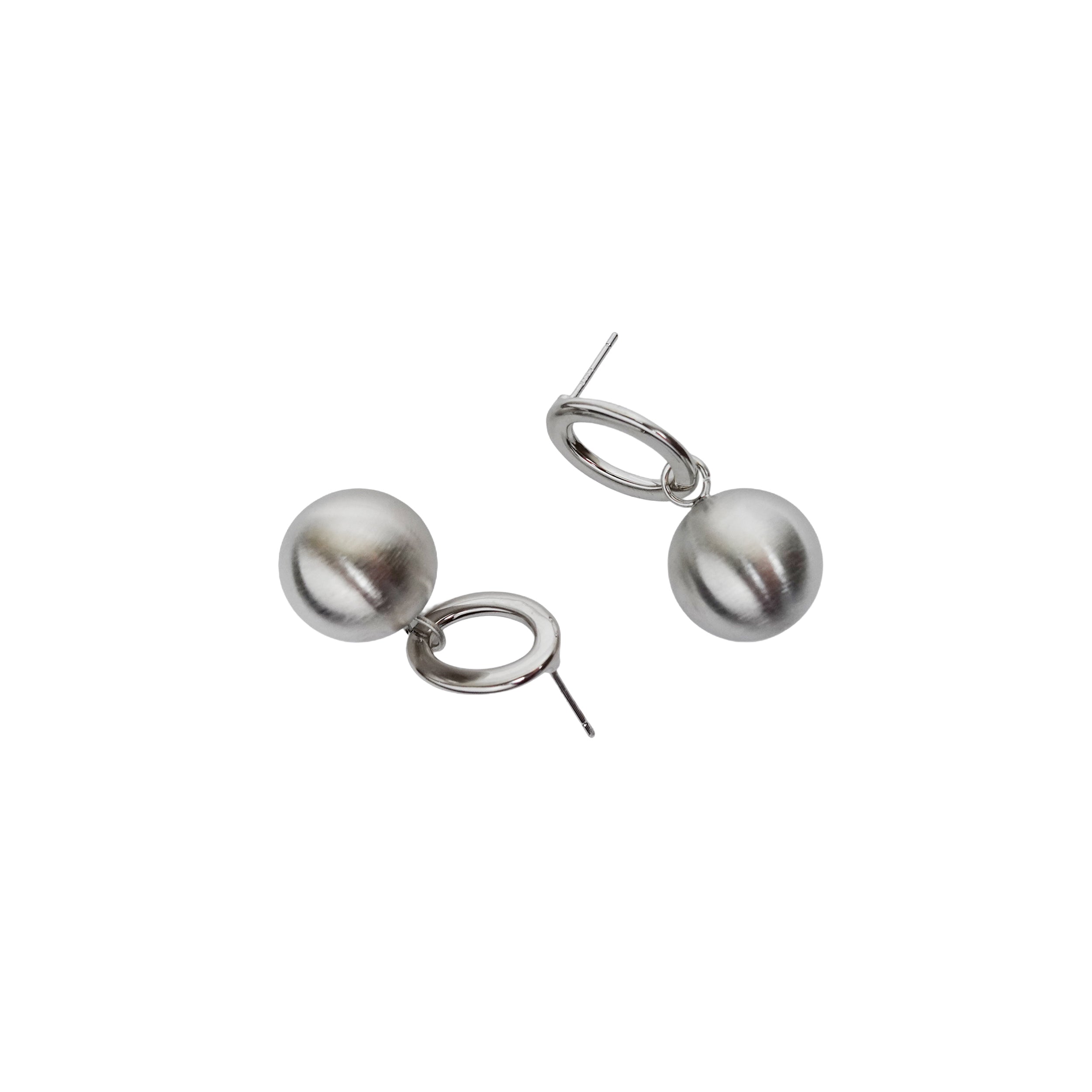 Oval Bead Drop Earrings