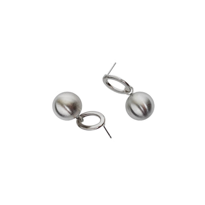 Oval Bead Drop Earrings