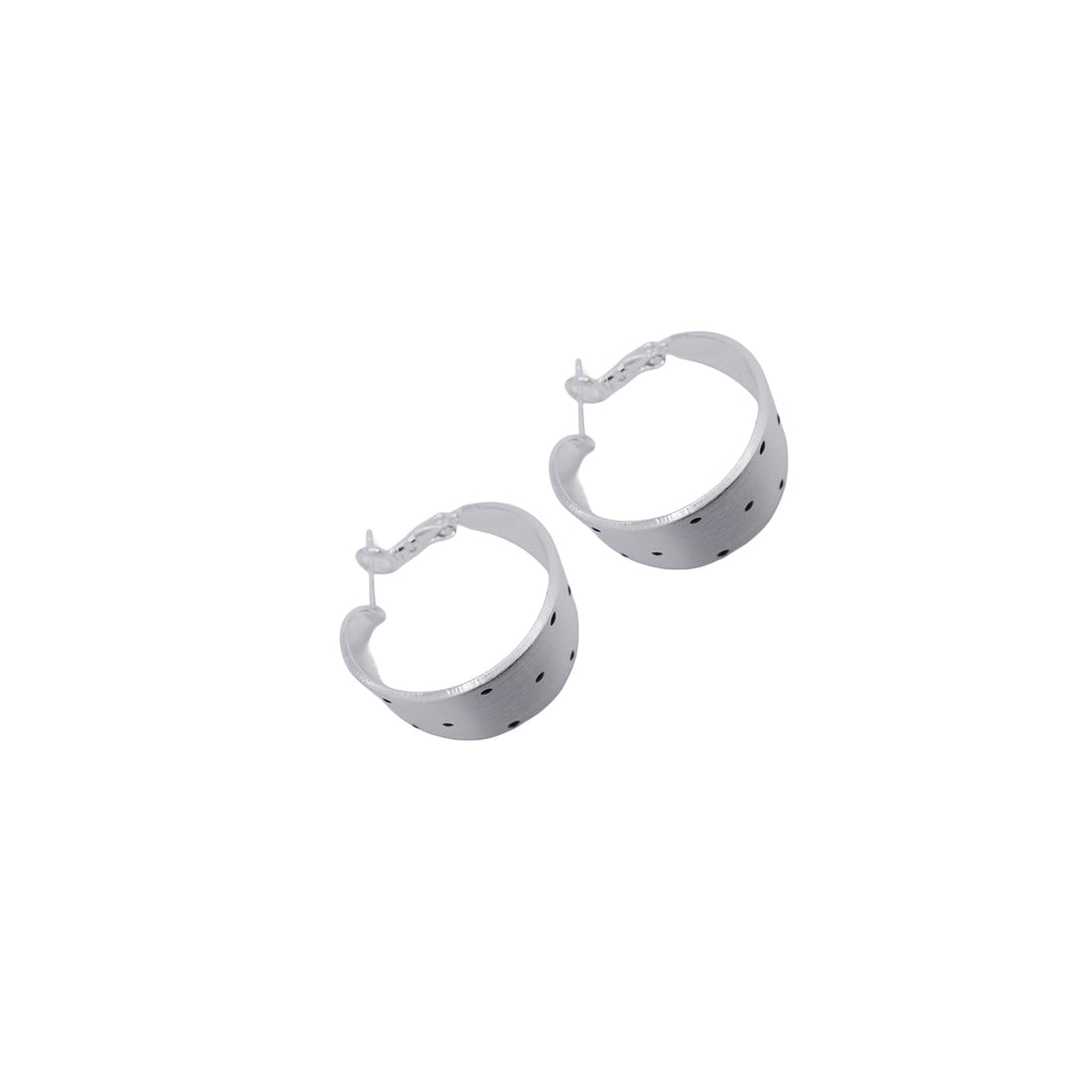 Chunky Polka Dot Hoops
