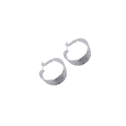 Chunky Polka Dot Hoops