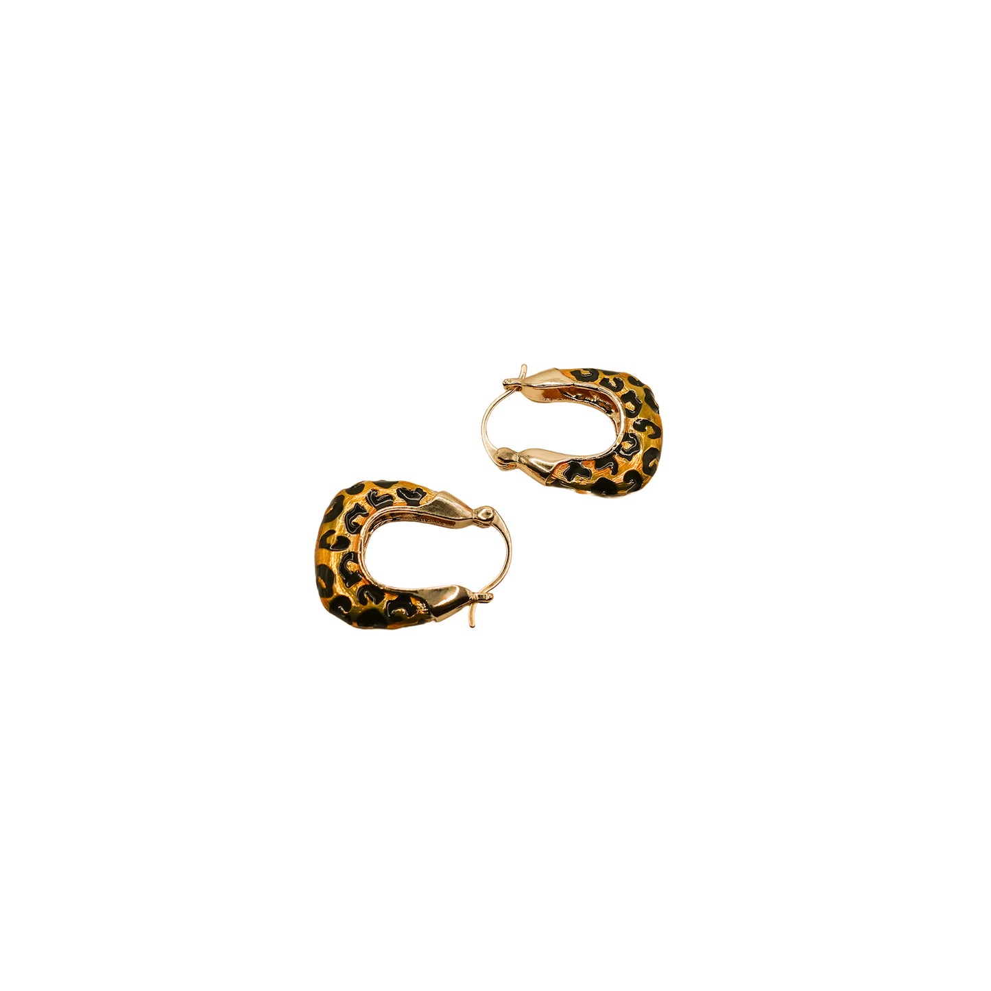 Leopard Doorbell Hoops