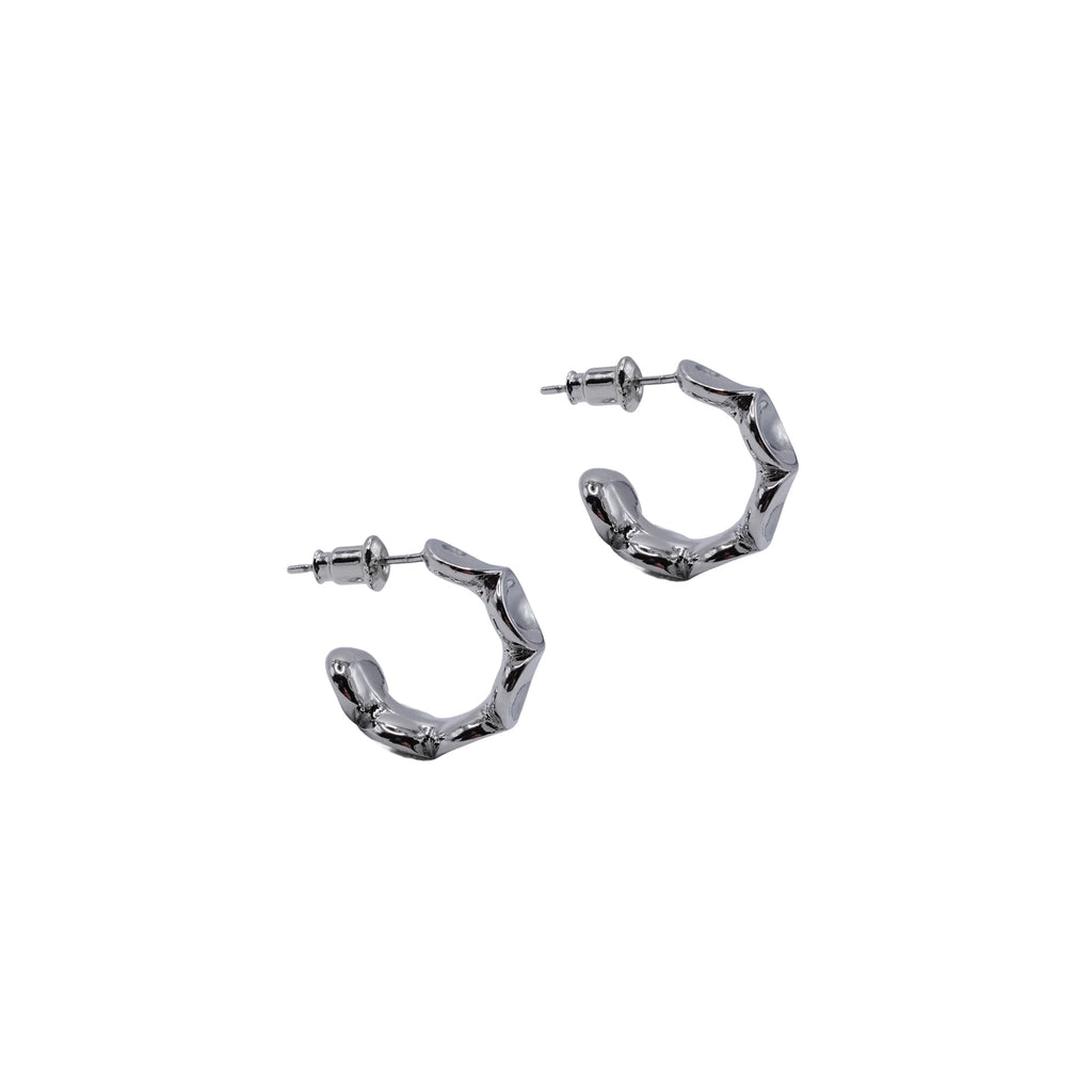 Medium Stamped Oval Hoops