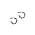 Medium Stamped Oval Hoops