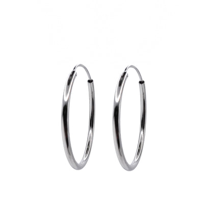 30mm Sterling Silver Hoops