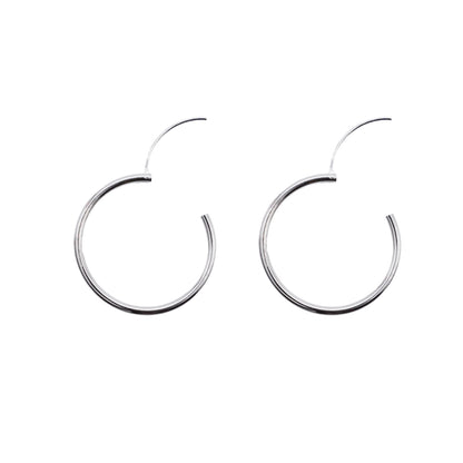 30mm Sterling Silver Hoops