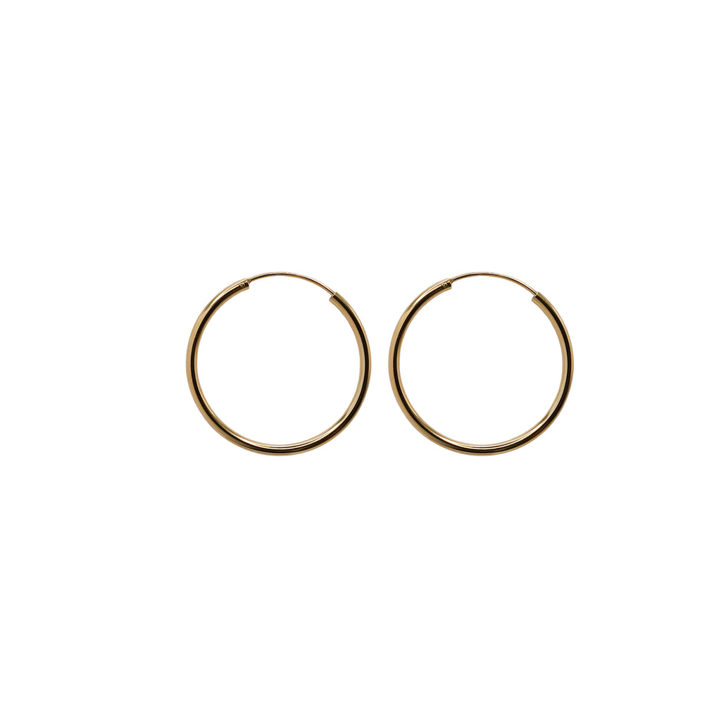 30mm Sterling Silver Hoops