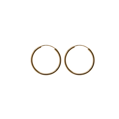 30mm Sterling Silver Hoops