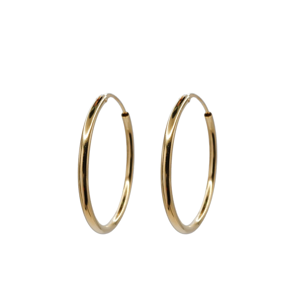 30mm Sterling Silver Hoops