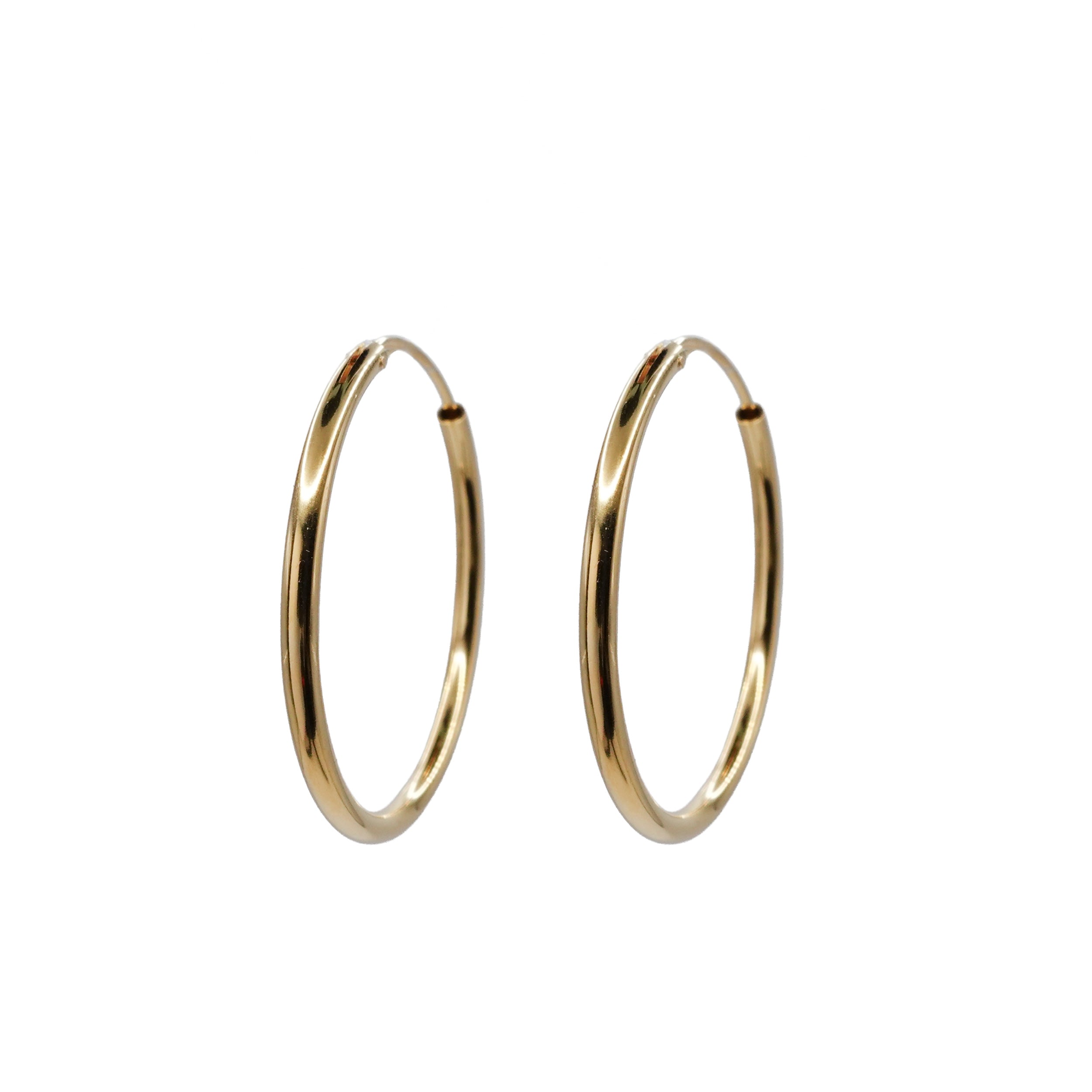 30mm Sterling Silver Hoops