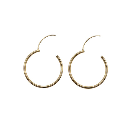 30mm Sterling Silver Hoops
