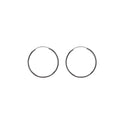 40mm Sterling Silver Hoops