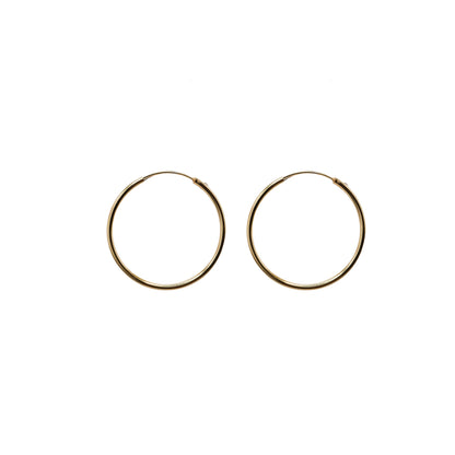 40mm Sterling Silver Hoops