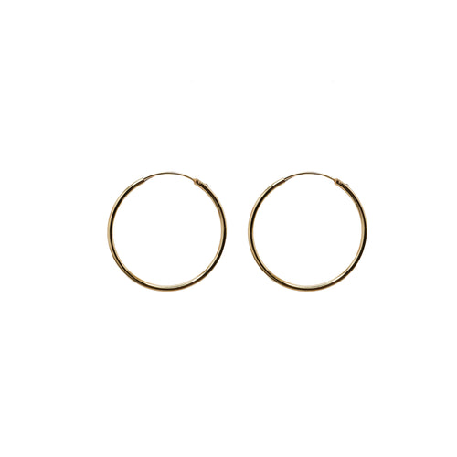 40mm Sterling Silver Hoops