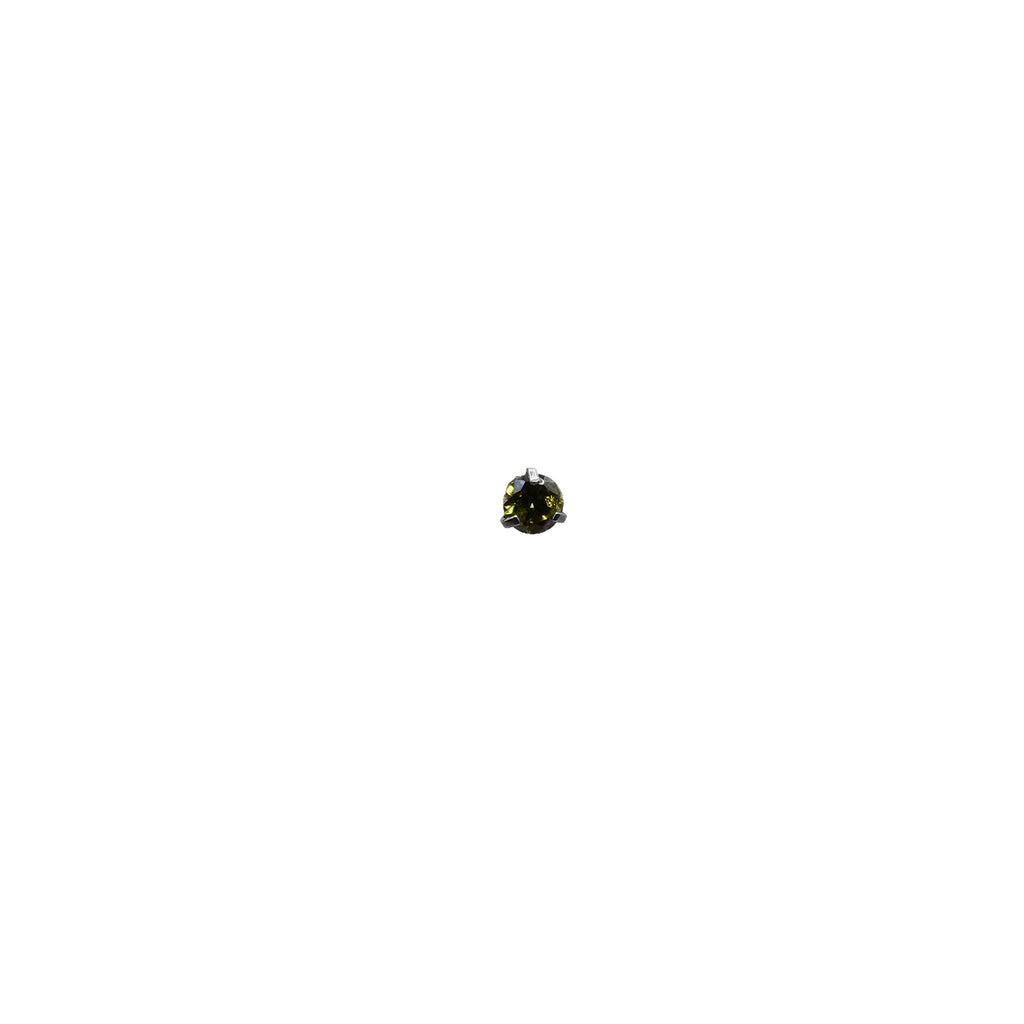 Light Green Cubic Zirconia Stud