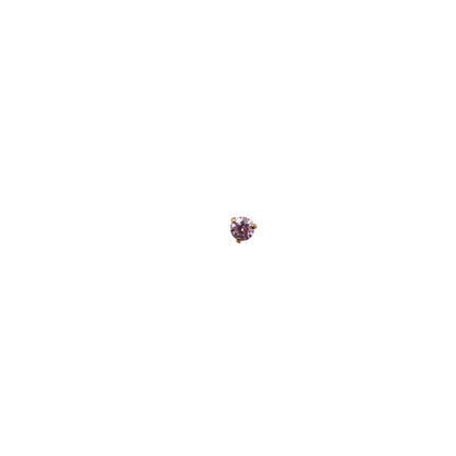 Light Pink Cubic Zirconia Stud