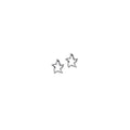 Wavy Star Studs