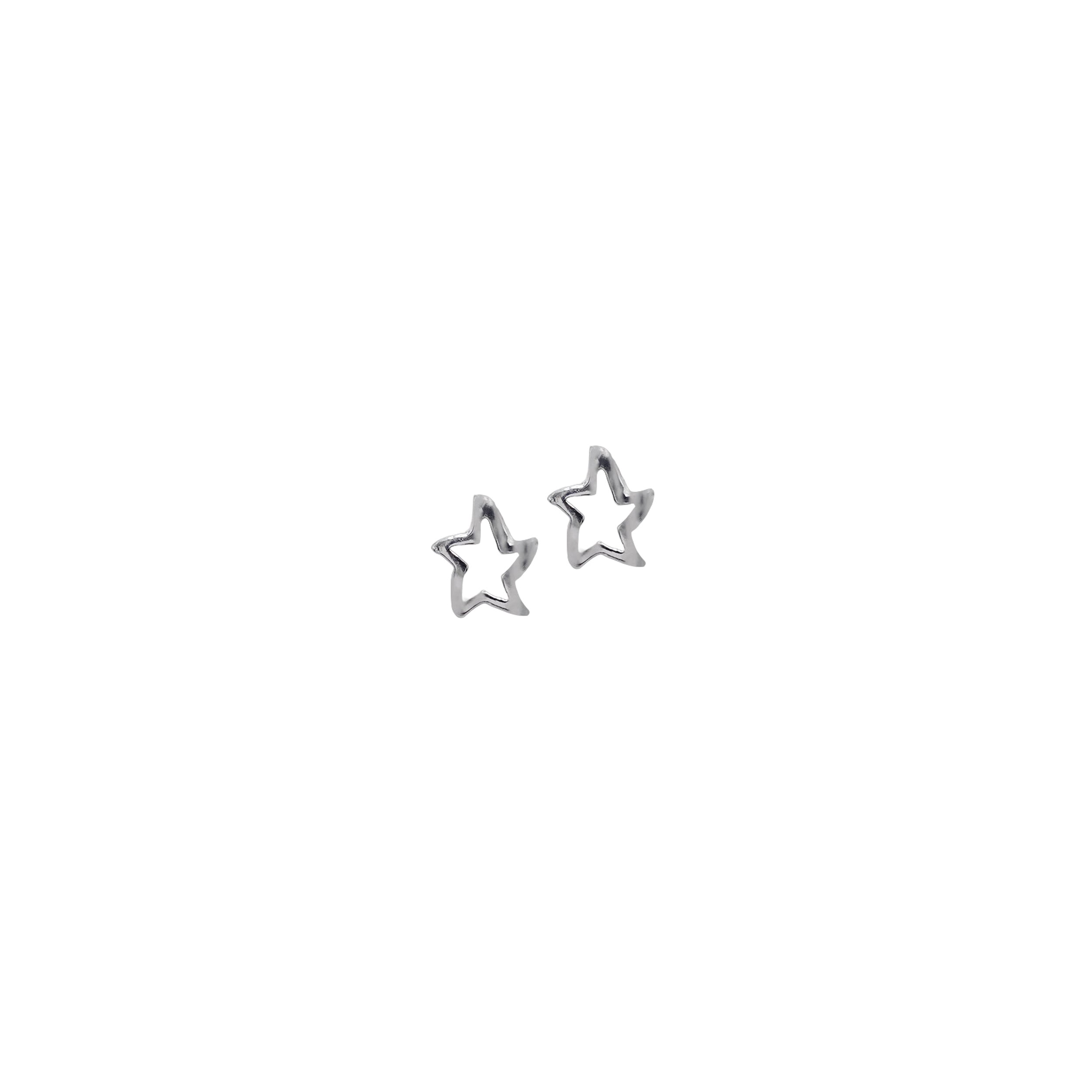 Wavy Star Studs