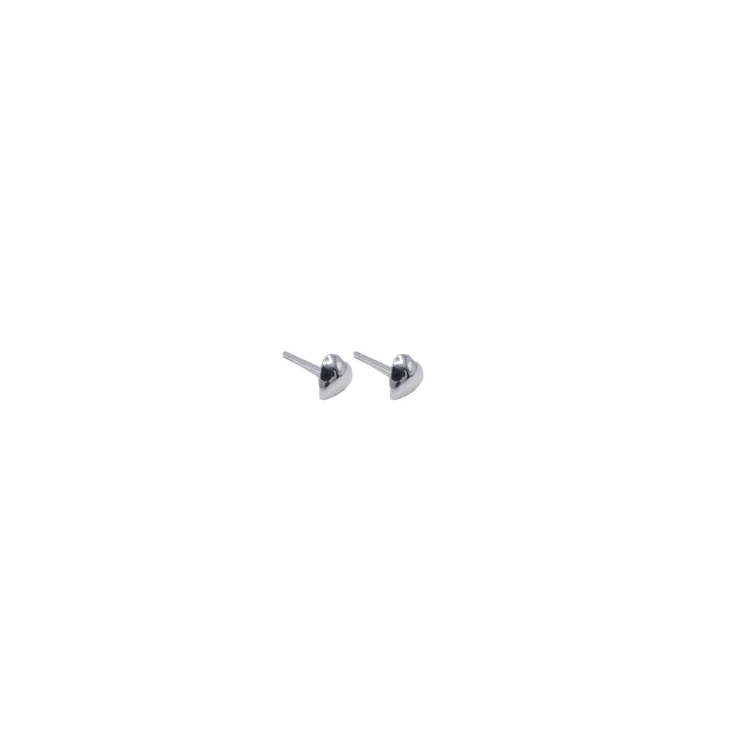 Sterling SIlver Heart Studs