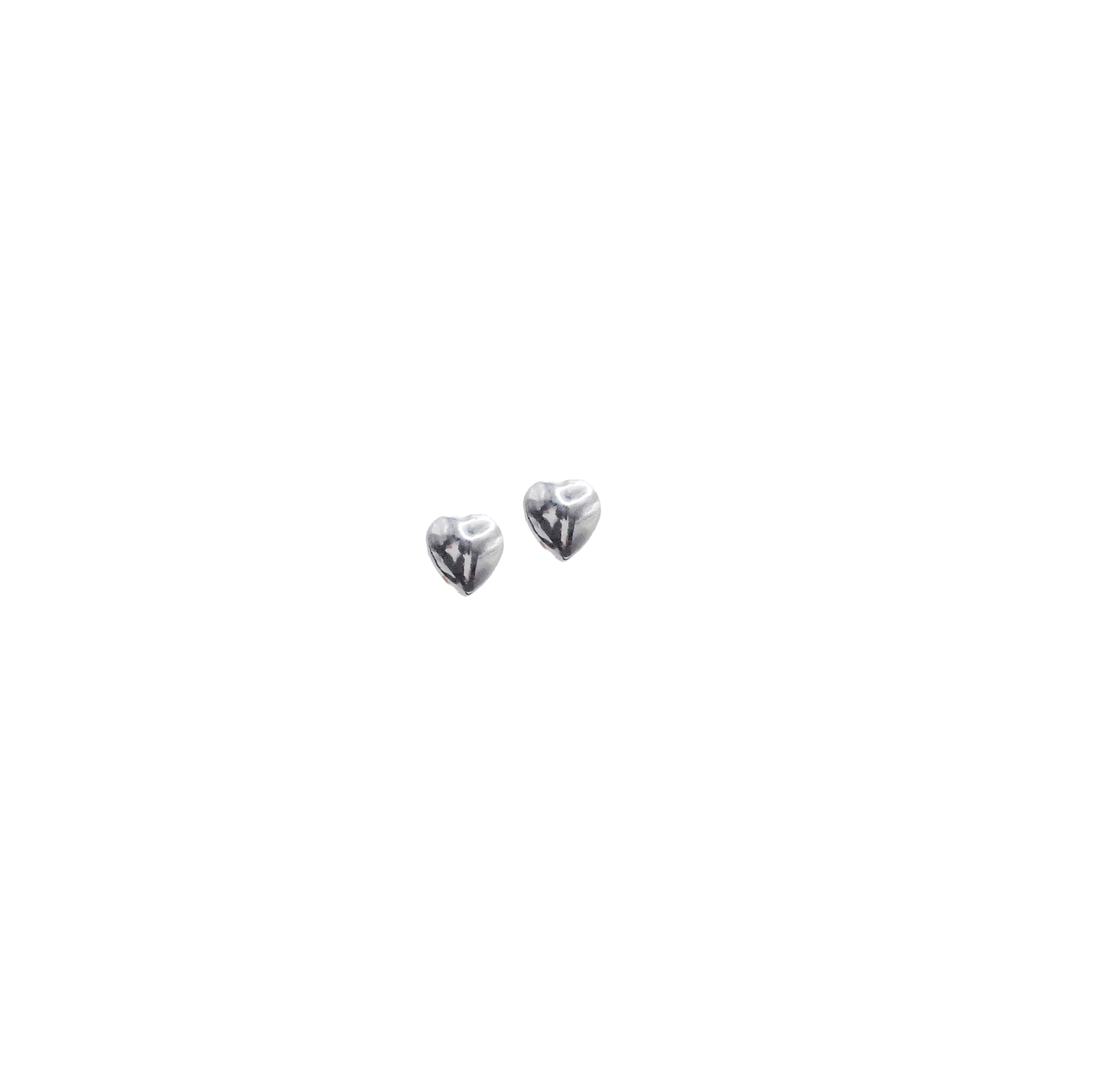 Sterling SIlver Heart Studs