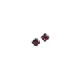 Square Pink Cubic Zirconia Studs