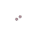 Flower Pink Cubic Zirconia Studs