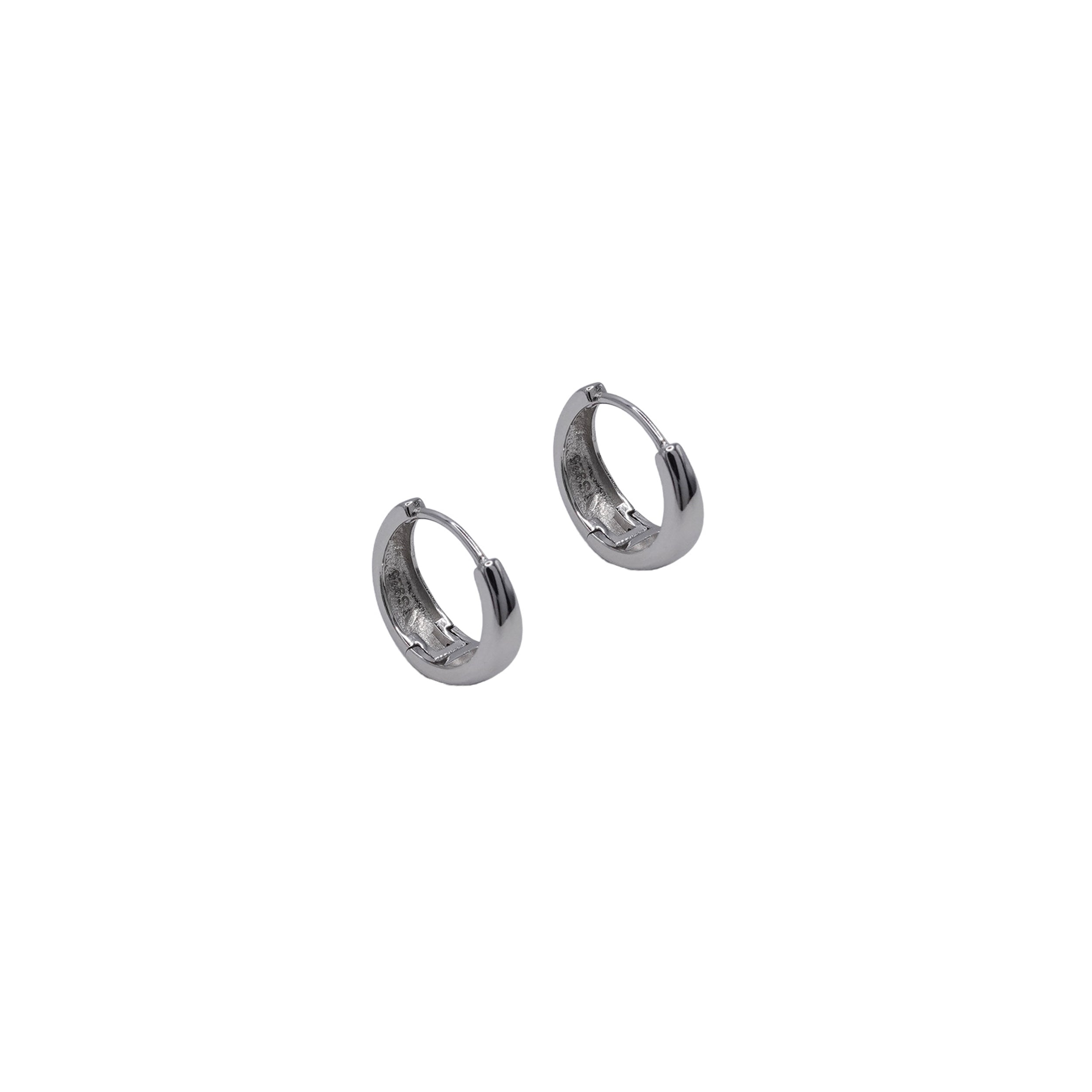 Sterling Silver Chunky Huggies