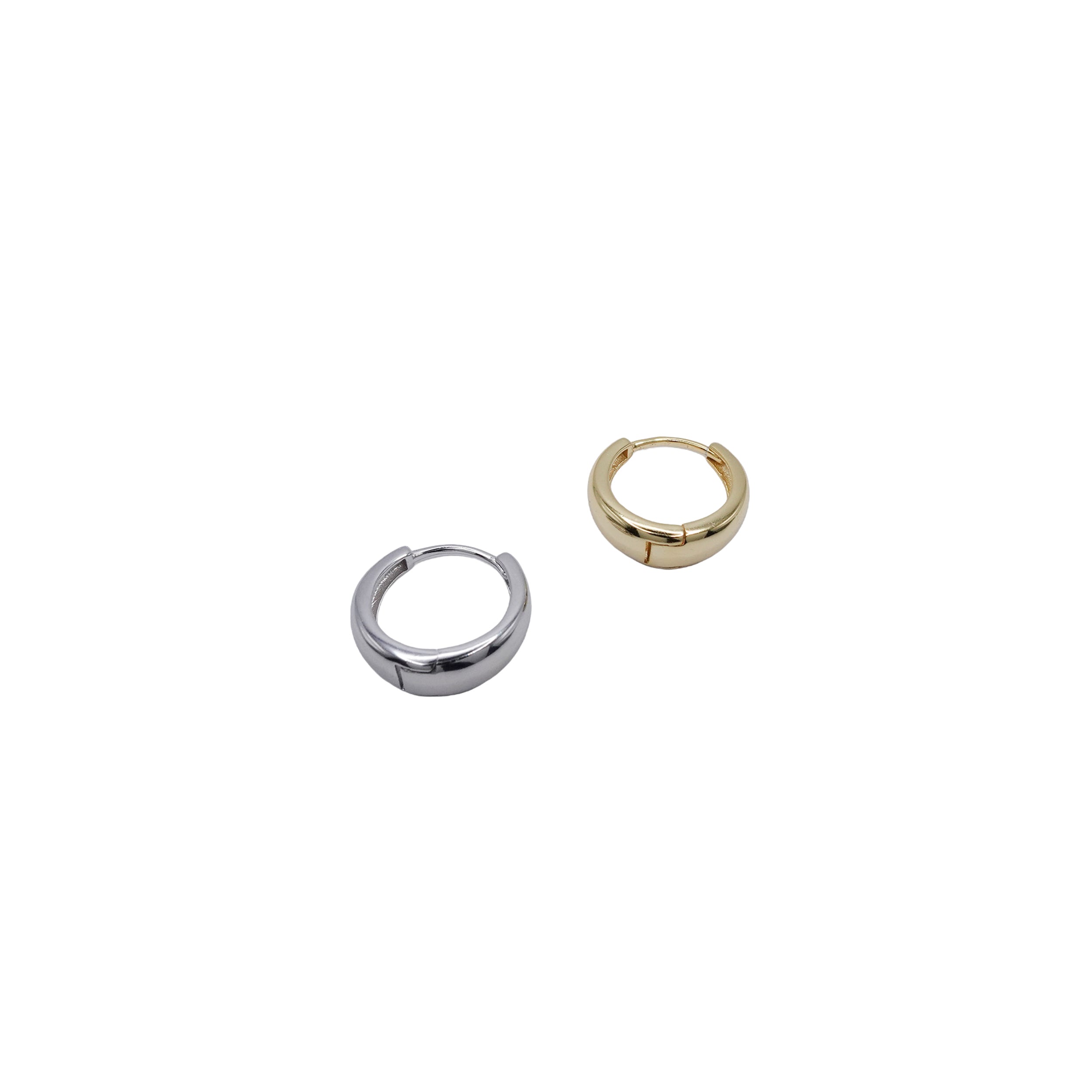 Sterling Silver Chunky Huggies