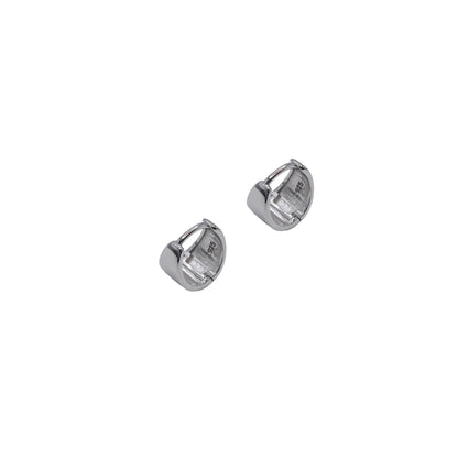 Sterling Silver Wide Chunky Huggies