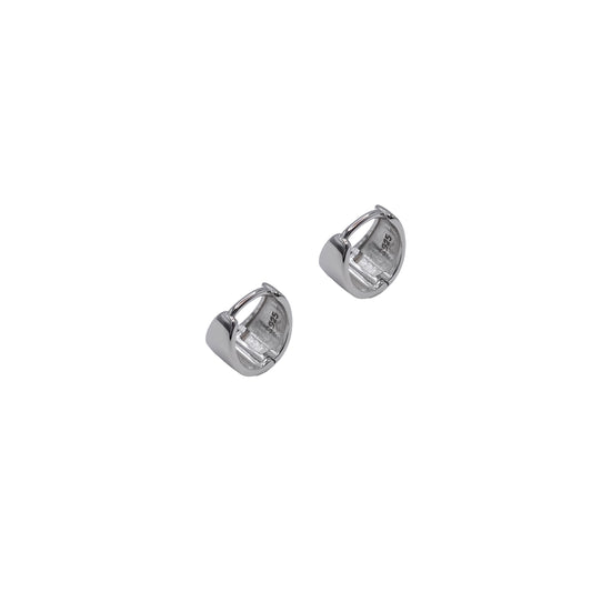 Sterling Silver Wide Chunky Huggies