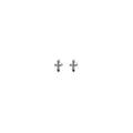 Sterling Silver Cross Stud