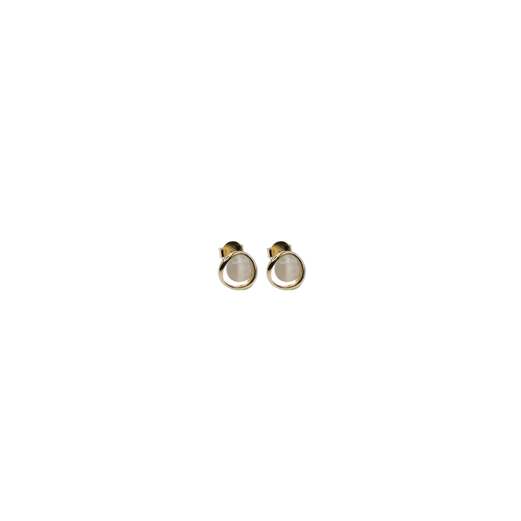Gold Ring Bead Stud