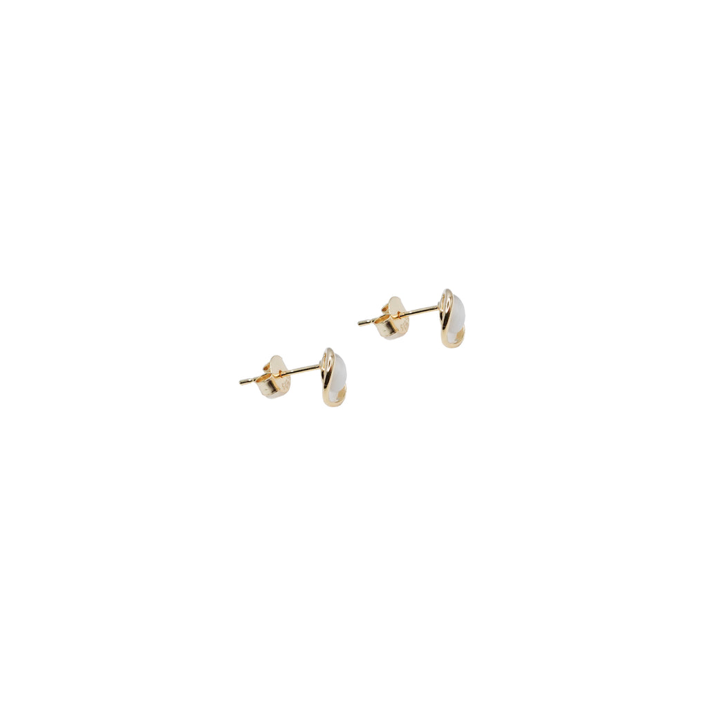 Gold Ring Bead Stud