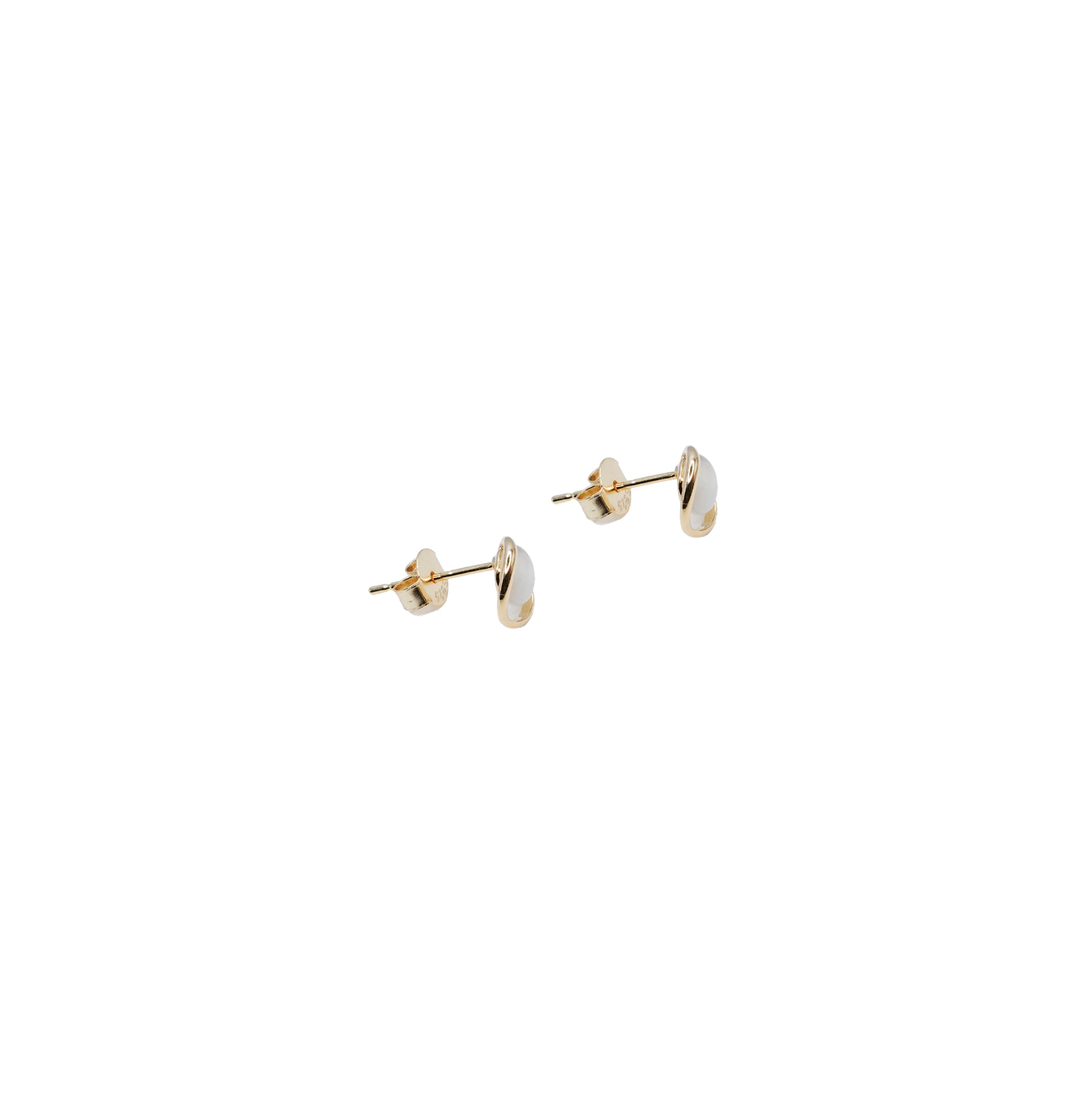 Gold Ring Bead Stud