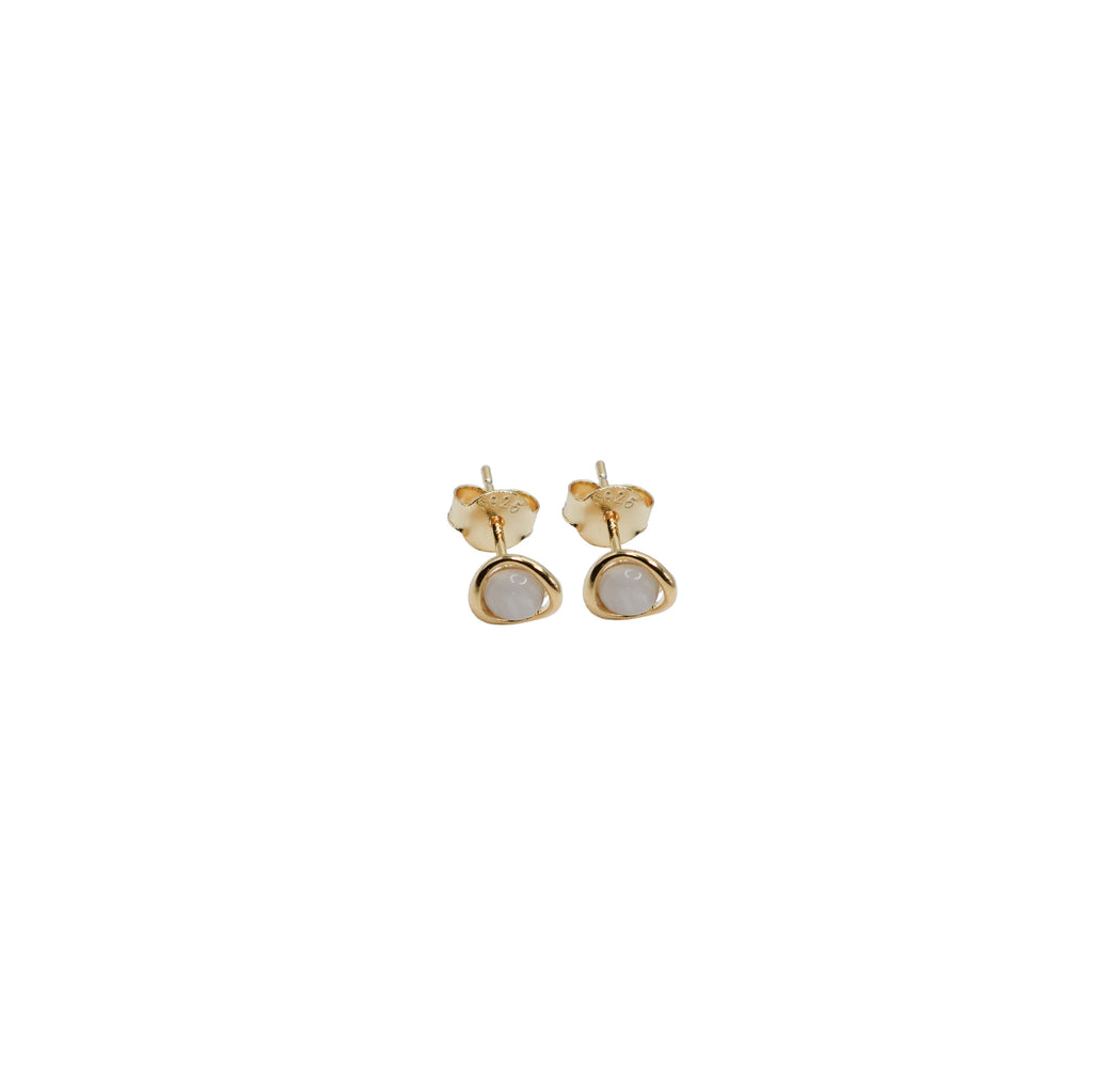 Gold Ring Bead Stud