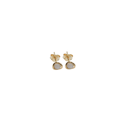 Gold Ring Bead Stud