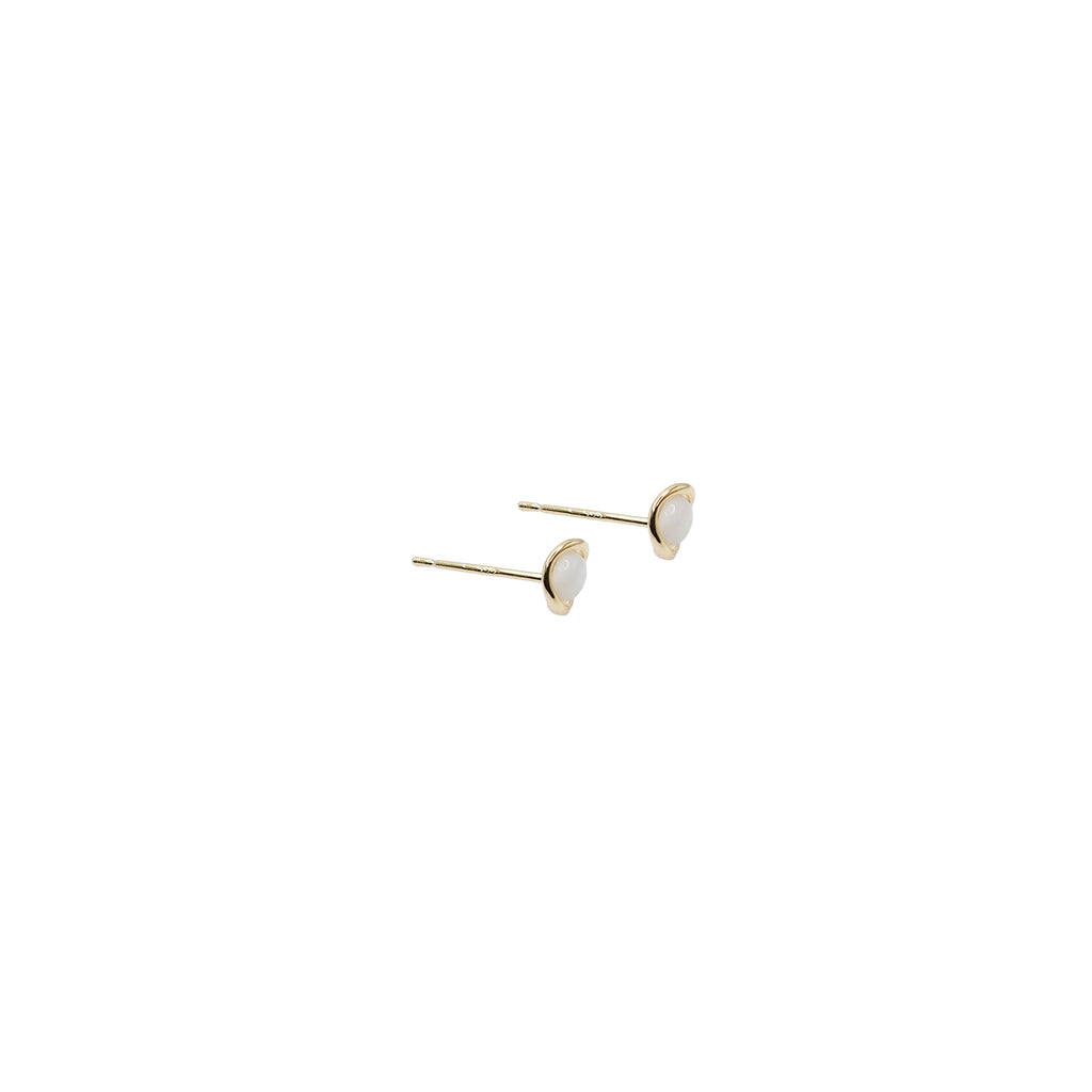 Gold Ring Bead Stud