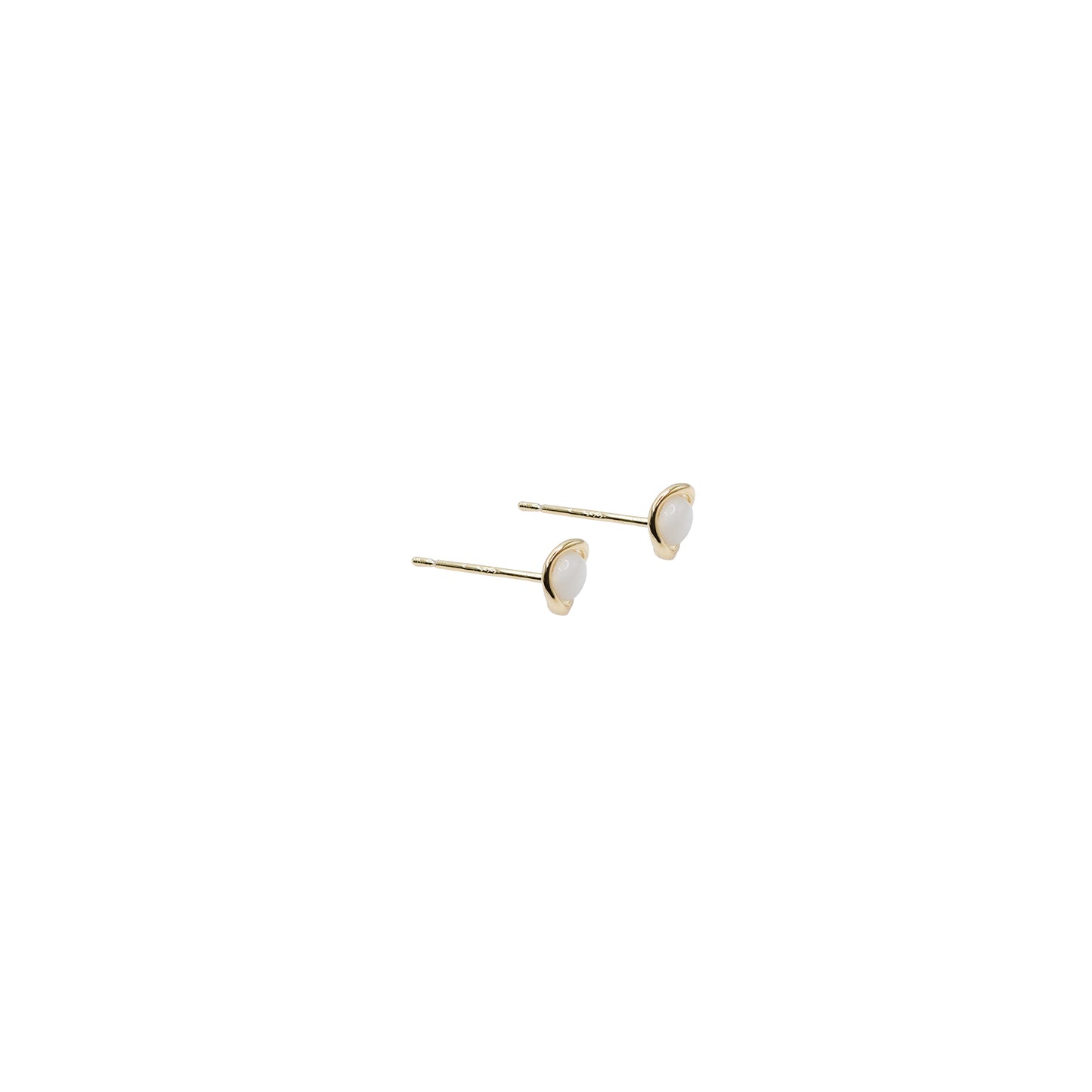 Gold Ring Bead Stud