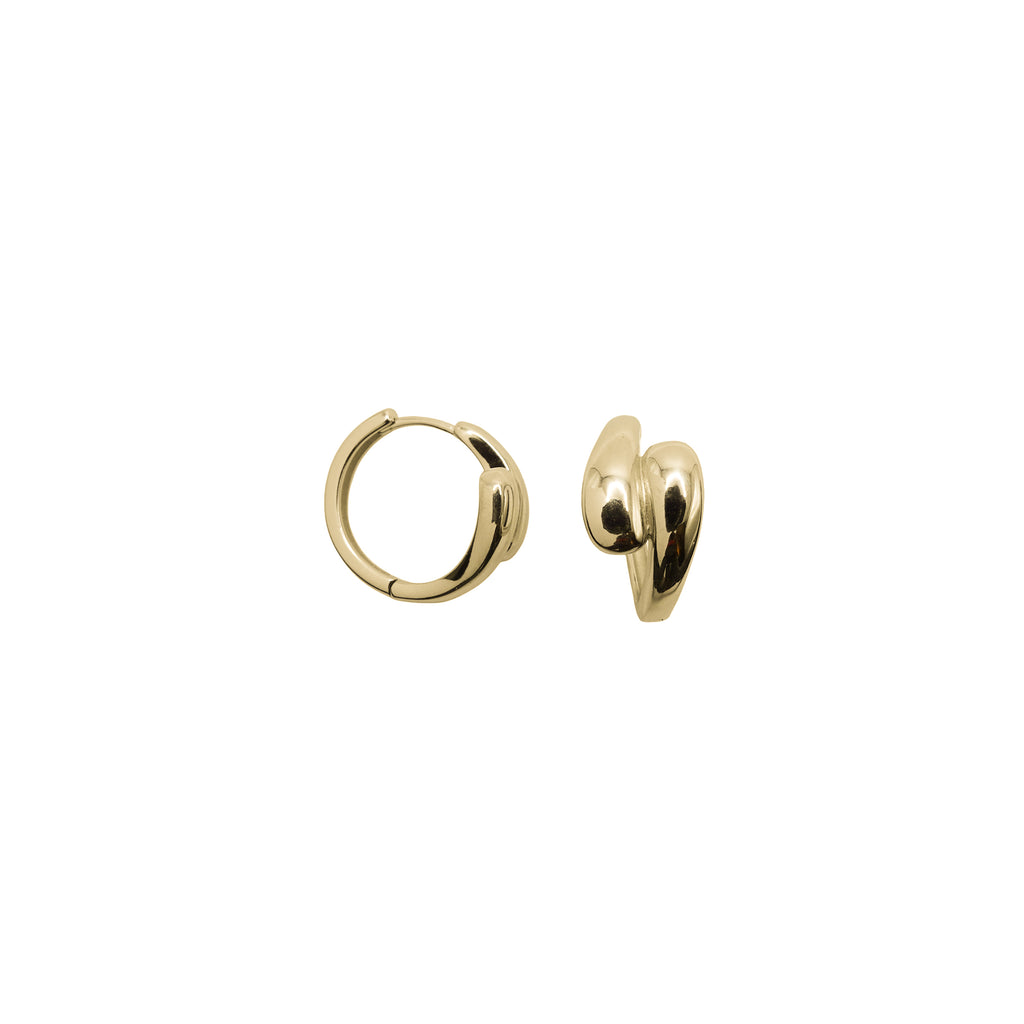 Sterling Silver Teardrop Twist Hoops