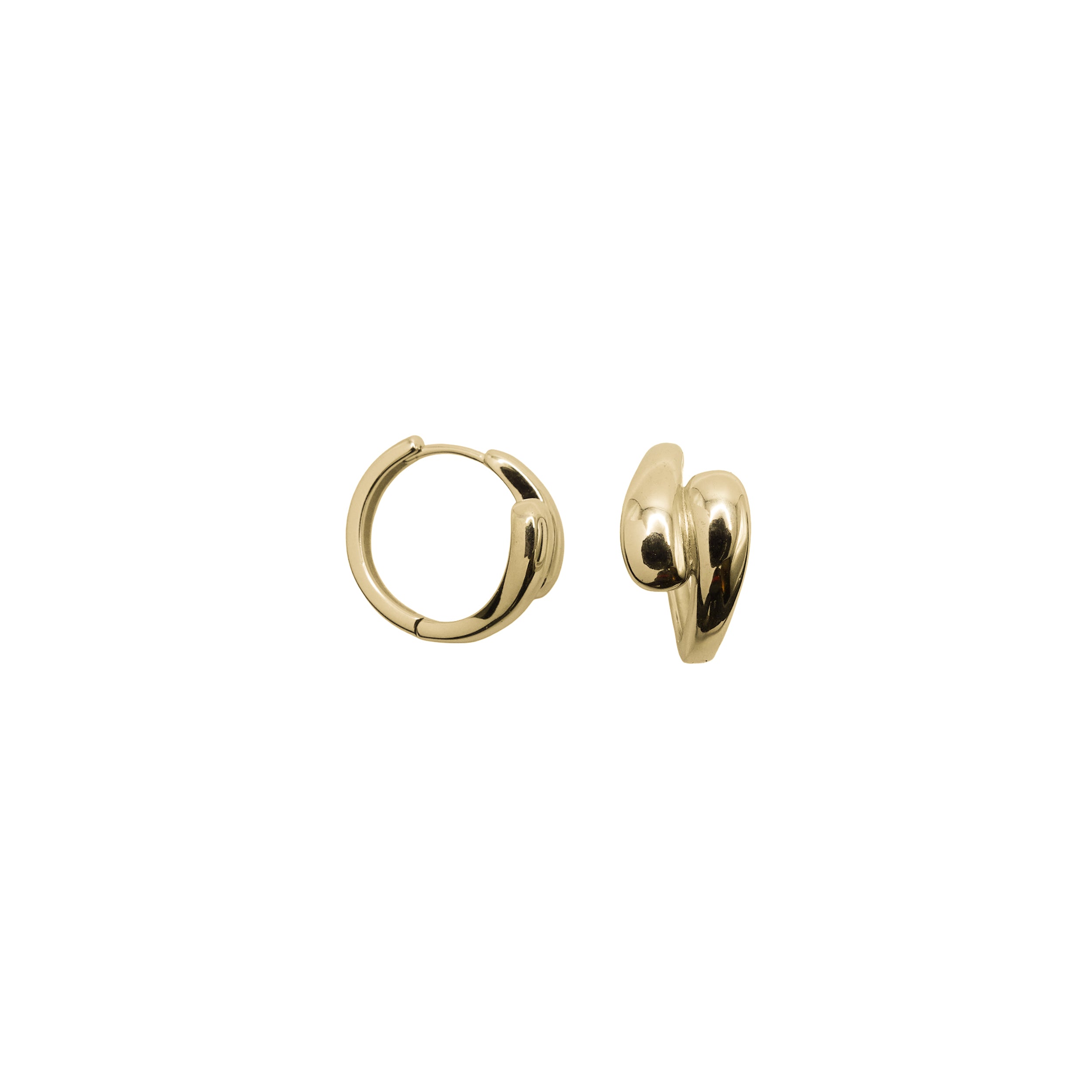 Sterling Silver Teardrop Twist Hoops