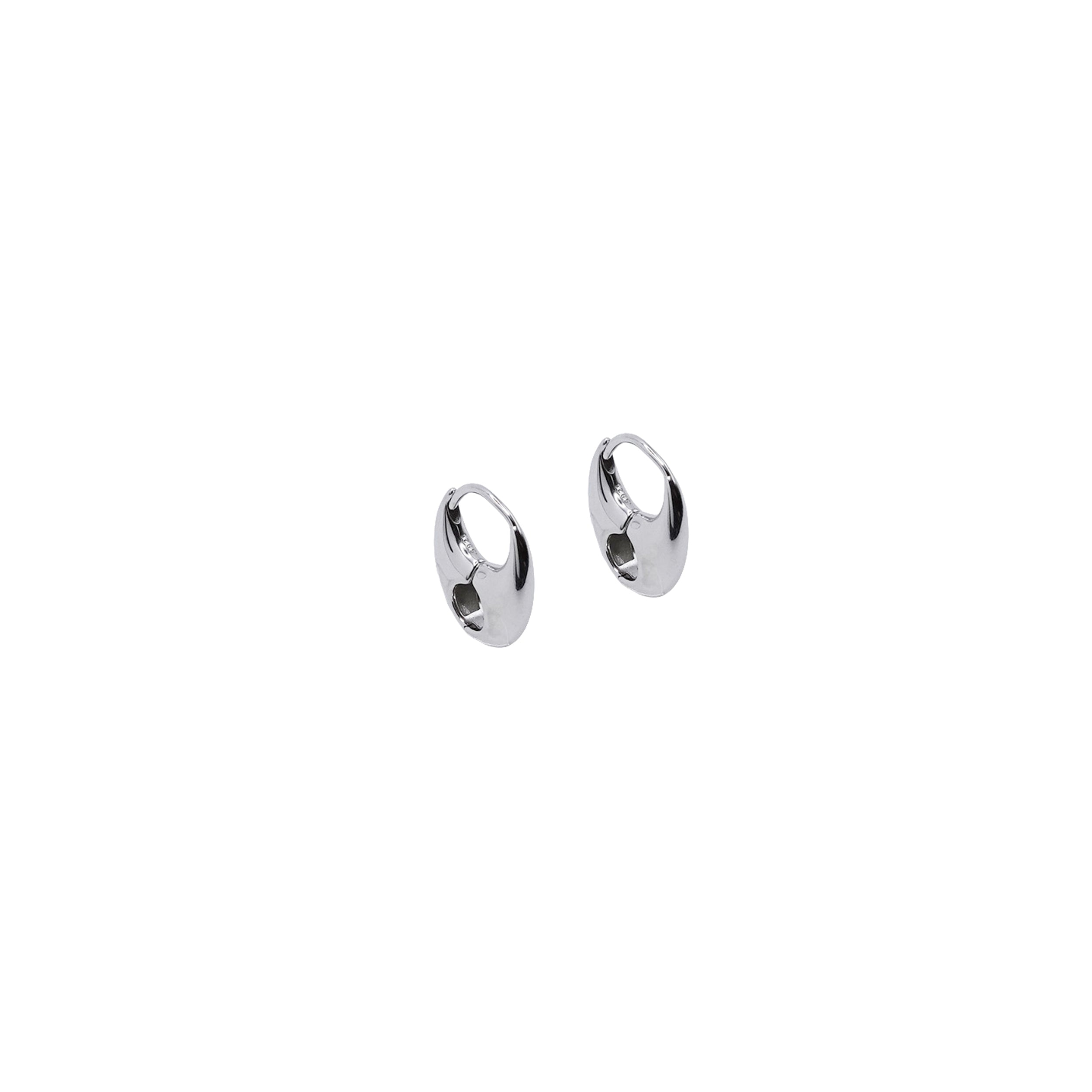Sterling Silver Can Opener Hoops