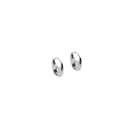 Sterling Silver Can Opener Hoops