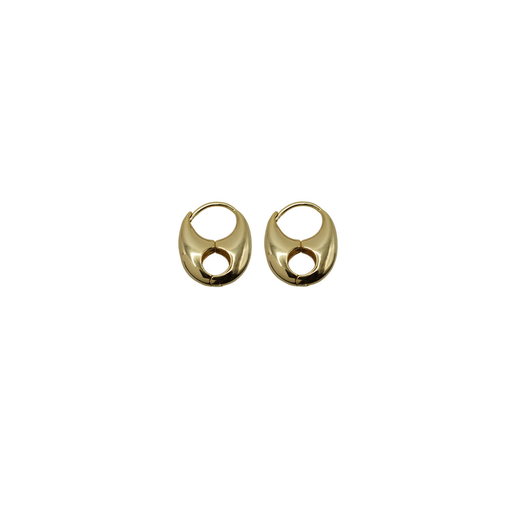 Sterling Silver Can Opener Hoops