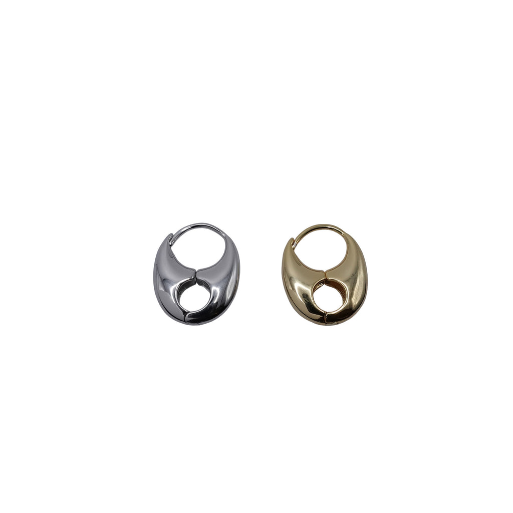 Sterling Silver Can Opener Hoops