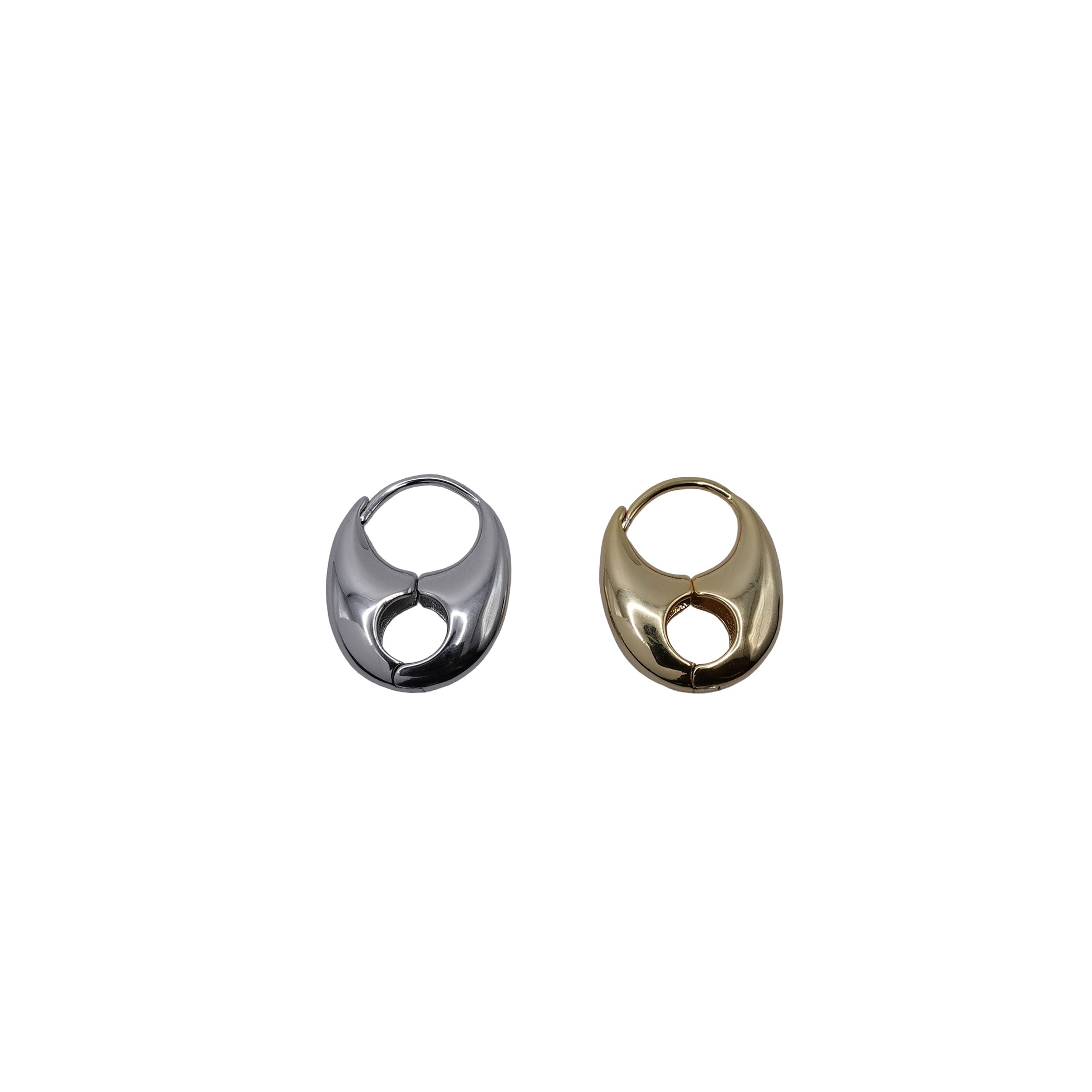 Sterling Silver Can Opener Hoops