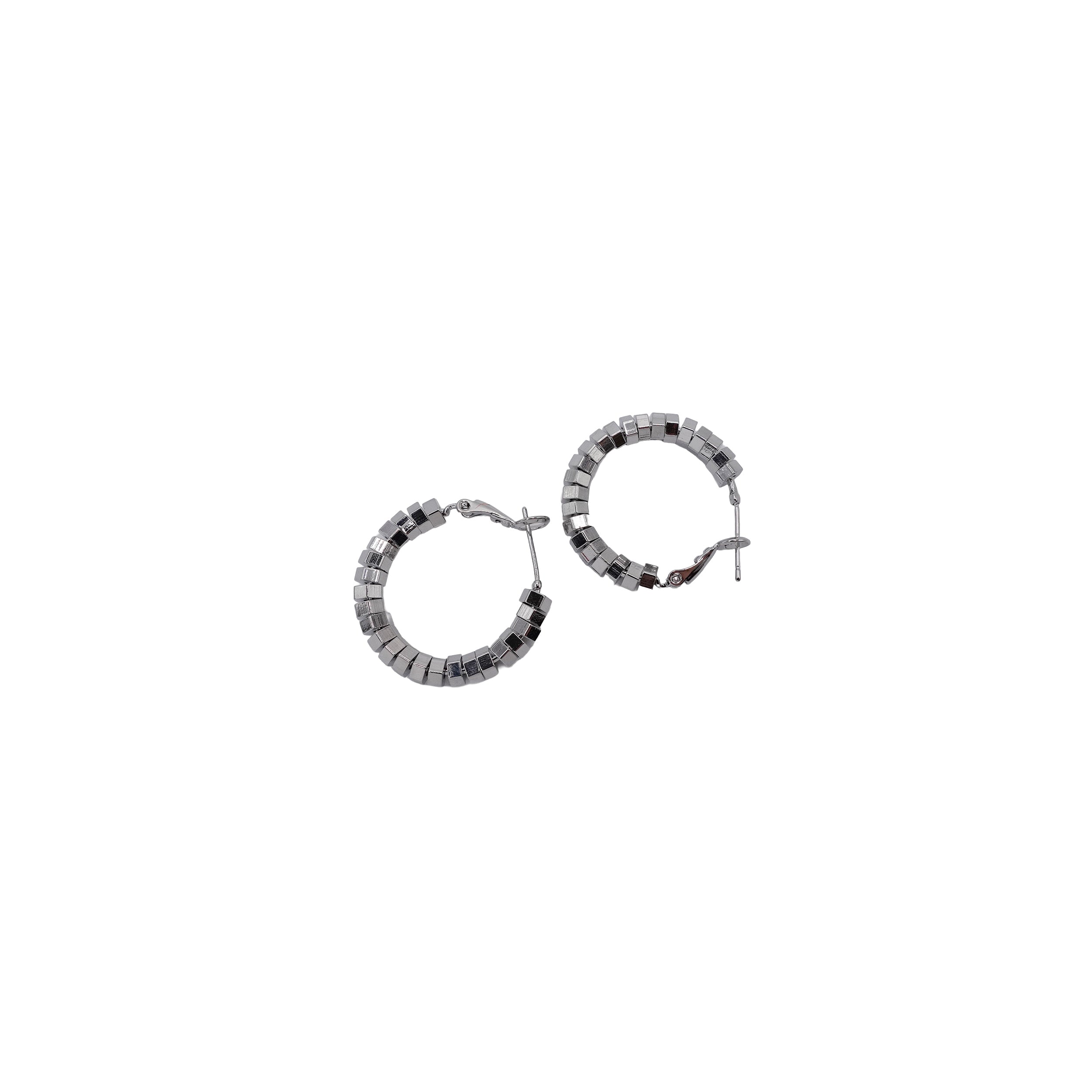 Disco Bead Hoops
