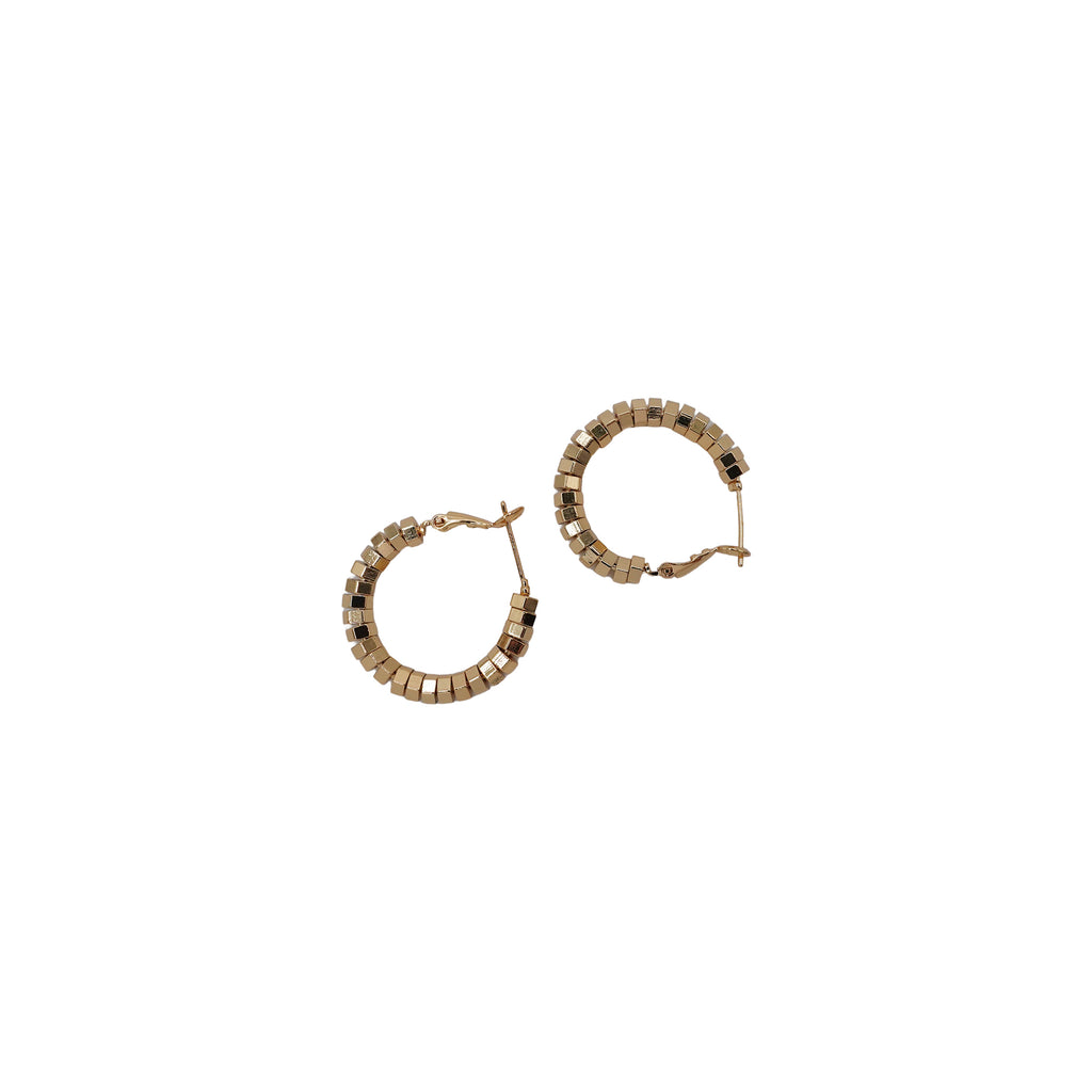 Disco Bead Hoops
