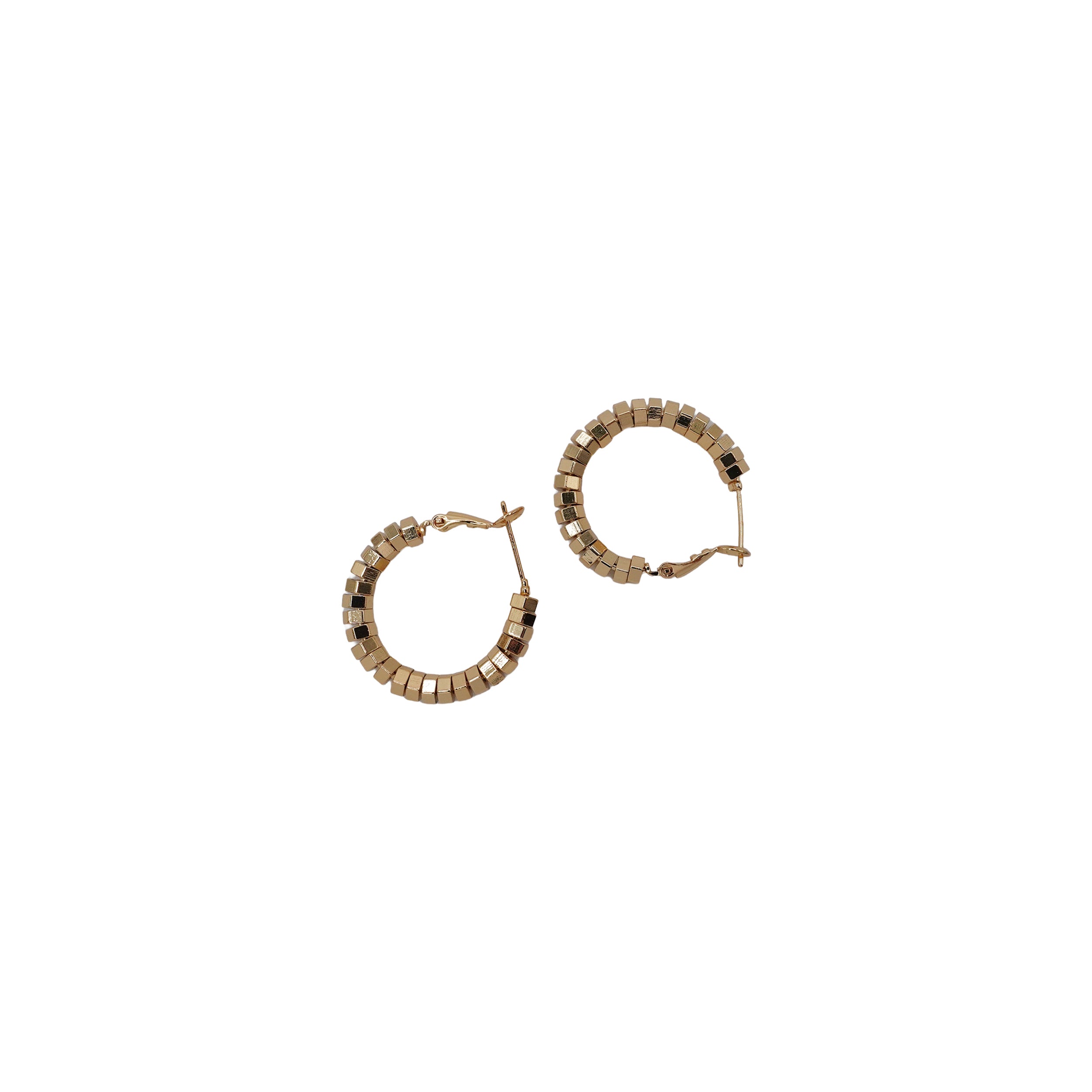 Disco Bead Hoops