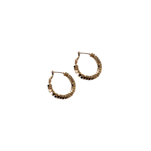 Disco Bead Hoops